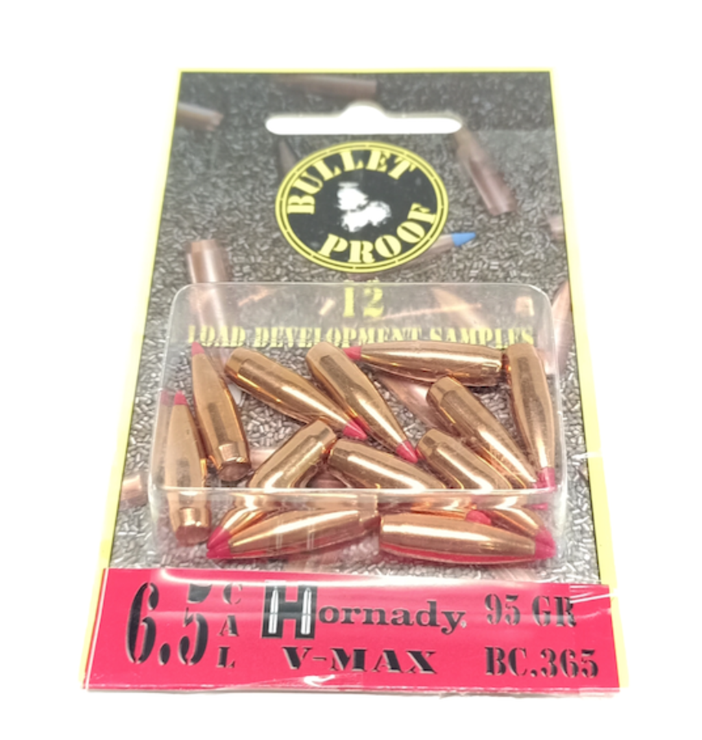 Hornady Bullet Proof Projectiles 6.5mm 95gr V-Max (x12) image 0